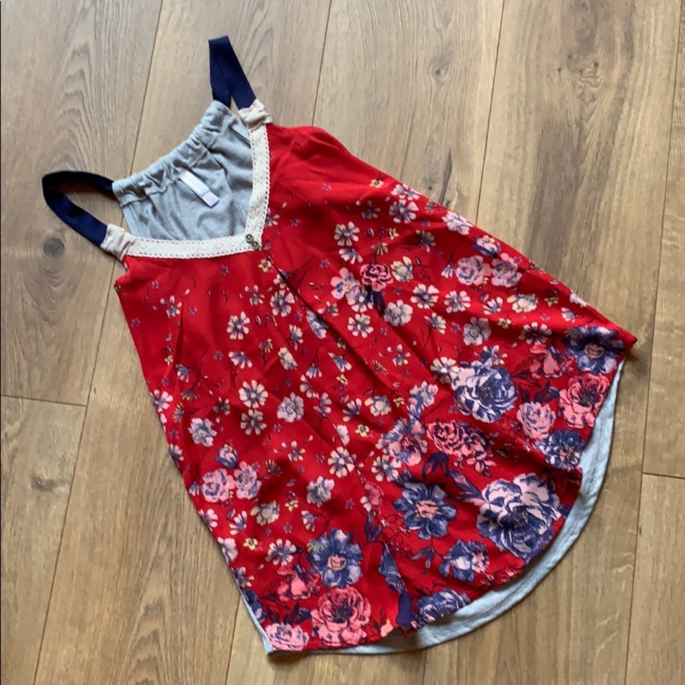 Xhilaration boho Women’s grey red swing tank top